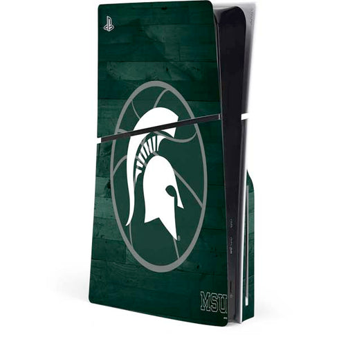 Michigan State University Basketball Courtside PlayStation PS5 Skins